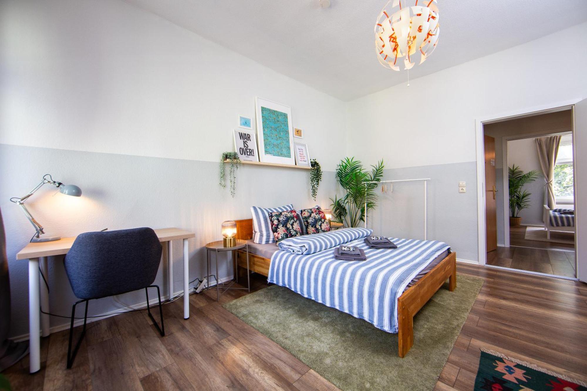 Grossraum-Apartments Mit 2Sz, Wz, Kueche, Smart-Tv, Parken, Etc إرفورت الغرفة الصورة