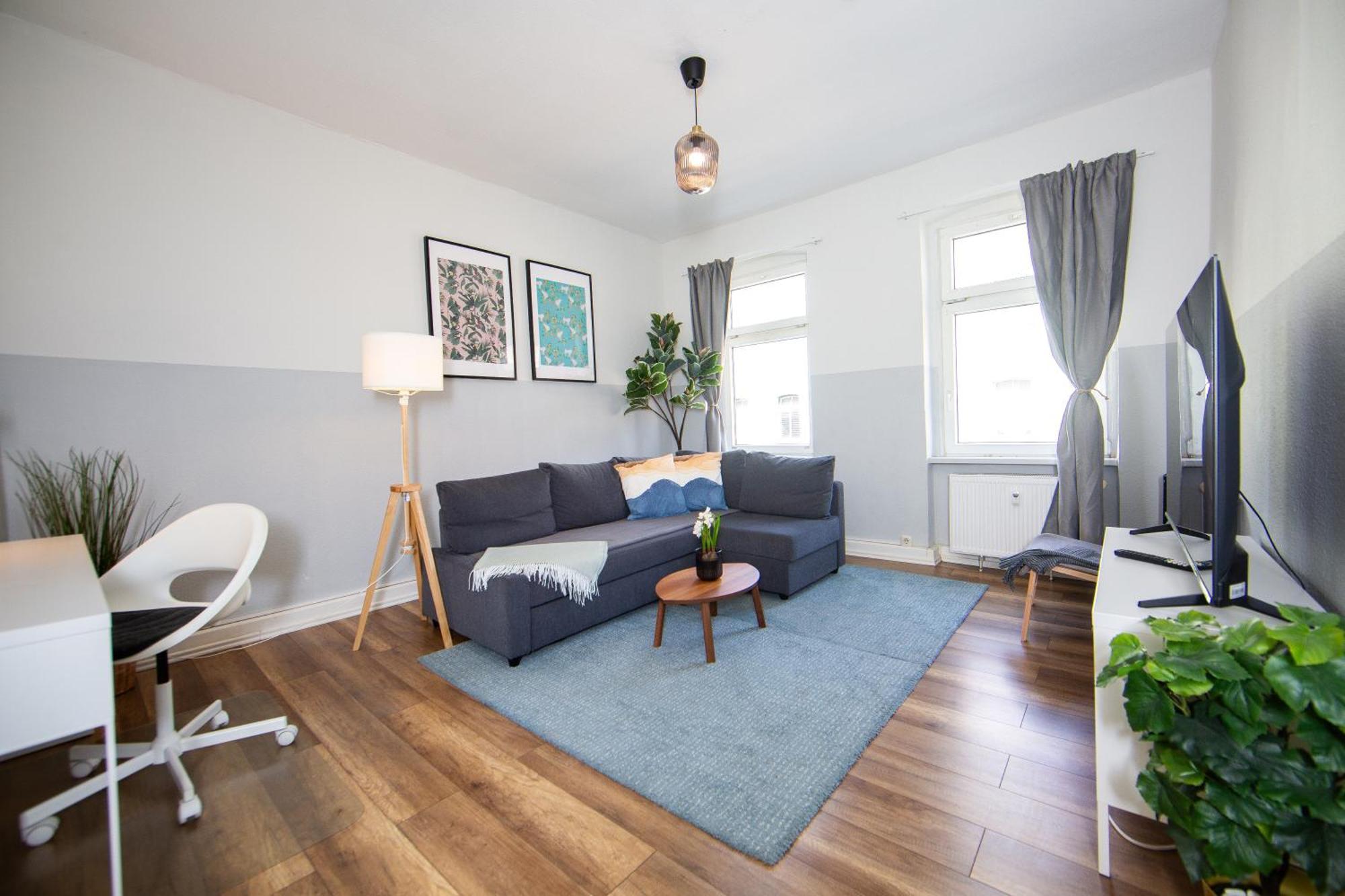 Grossraum-Apartments Mit 2Sz, Wz, Kueche, Smart-Tv, Parken, Etc إرفورت الغرفة الصورة