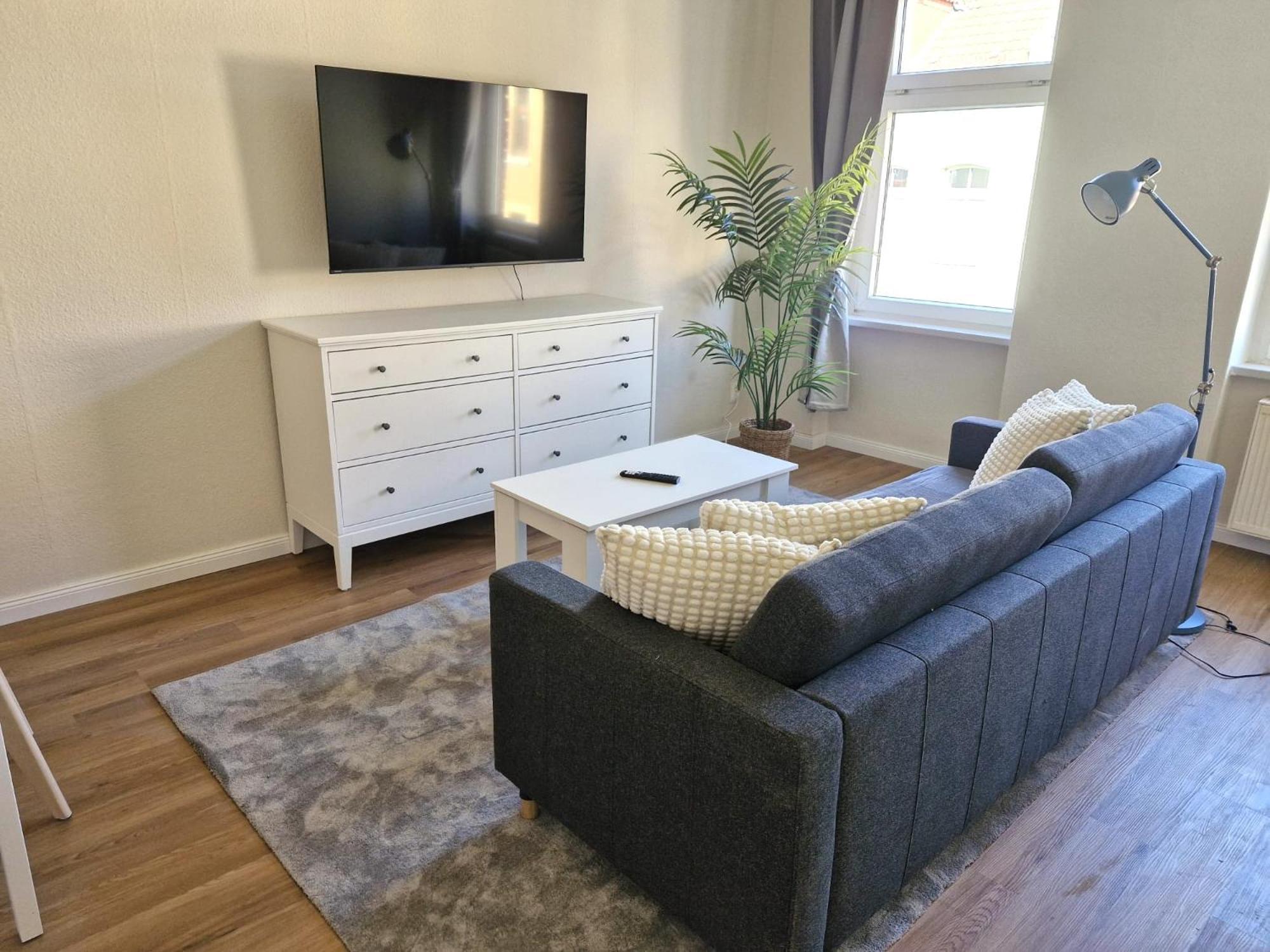 Grossraum-Apartments Mit 2Sz, Wz, Kueche, Smart-Tv, Parken, Etc إرفورت الغرفة الصورة